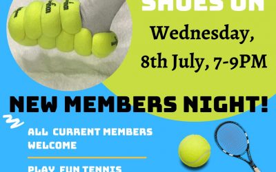 New Members Night – Wed 8 July at 7pm